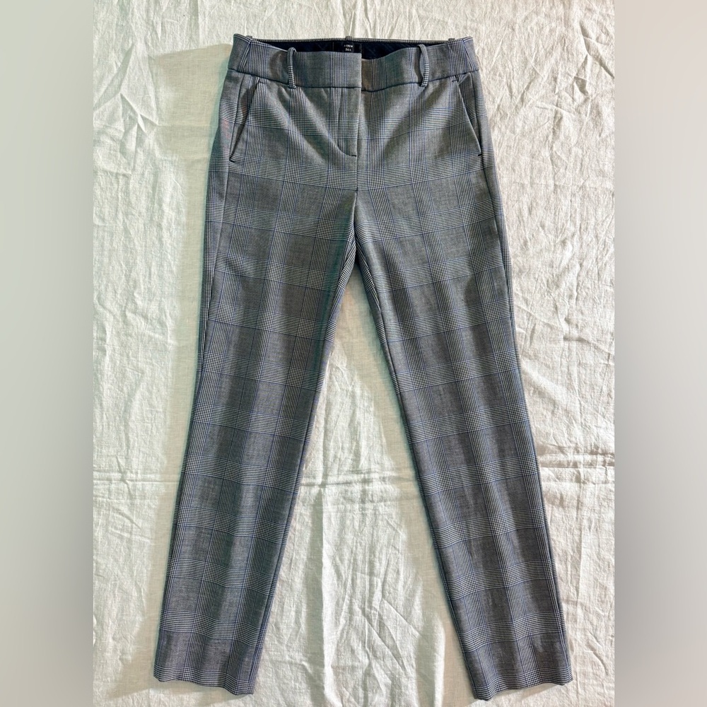 J. Crew Women's Gray Plaid Trousers       Sz 6T 365 Cameron